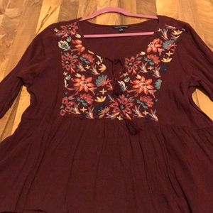 American Eagle Peasant Top